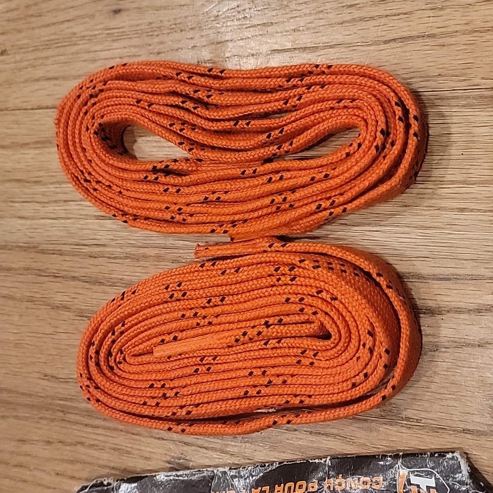 Orange Hockey Skate Laces - New